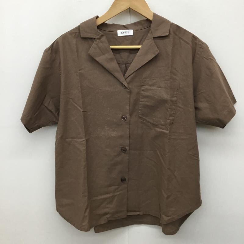 EVRIS FREE エヴリス シャツ、ブラウス 半袖 Shirt Blouse 茶 / ブラウン / 10137602拍卖