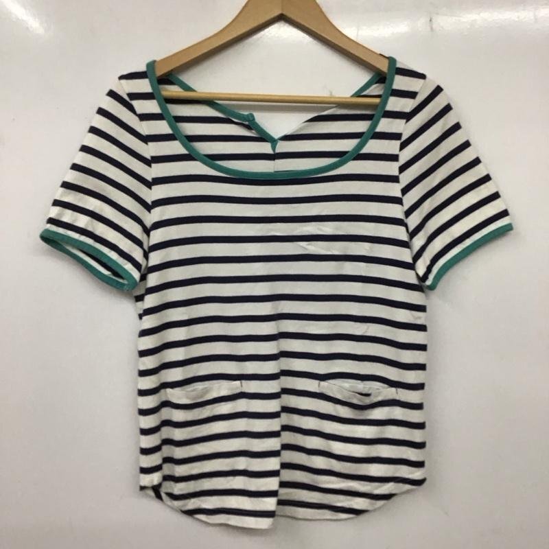 JILLSTUART FREE ジルスチュアート カットソー 半袖 半袖カットソー プリントTシャツ ボーダー Cut and Sewn 10136263拍卖