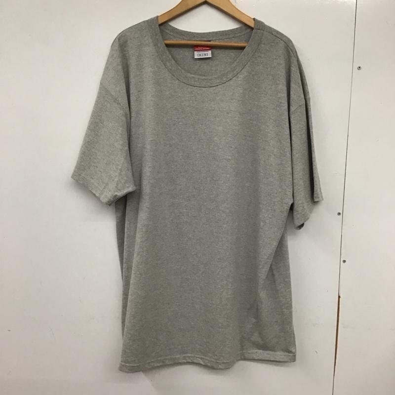 Champion XL チャンピオン Tシャツ 半袖 半袖カットソー 無地Tシャツ クルーネックカットソー T Shirt 灰 / グレー / 10134796拍卖
