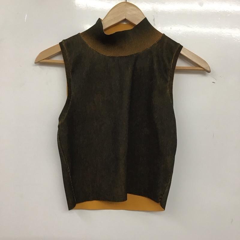 ZARA M ザラ その他トップス その他トップス 6427 128 021 ノースリーブ モックネック ハイネック リブニット 10139113拍卖