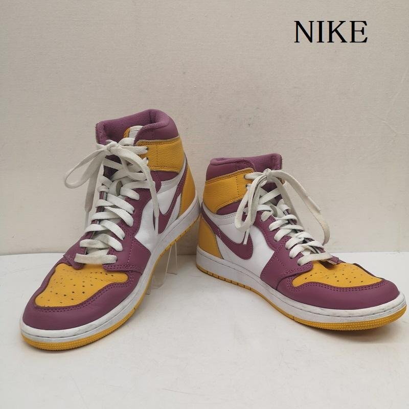 ナイキ AIR JORDAN 1 RETRO HIGH OG BROTHERHOOD 555088-706 ワンレトロハイ ブラザーフッド スニーカー 27.0cm拍卖