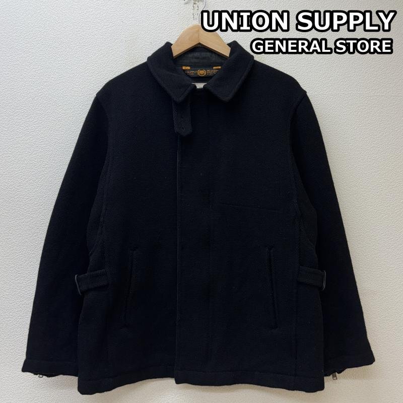 ジェネラルストア UNION SUPPLY ユニオンサプライ GS11350 TALON タロンジップ 厚手 ウール スポーツ ジャケット 黒 ブラック M拍卖