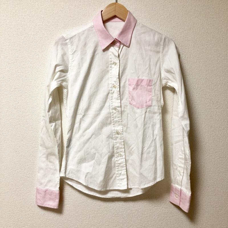 Lucien Pellat-Finet XS ルシアンペラフィネ シャツ、ブラウス 長袖 Shirt Blouse 白 / ホワイト / X 桃 / ピンク / 10003478拍卖
