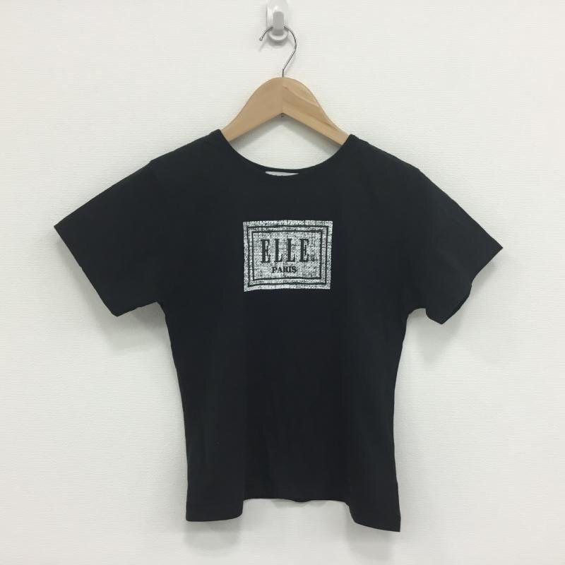 ELLE L エル Tシャツ 半袖 T Shirt 黒 / ブラック / 10000603拍卖