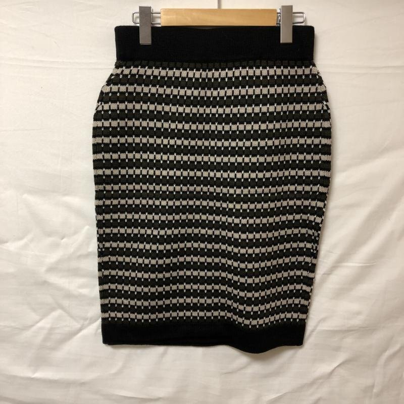 DONA MARIE 40 ドナマリー スカート ひざ丈スカート Skirt Medium Skirt 黒 / ブラック / X 白 / ホワイト / 10006139拍卖