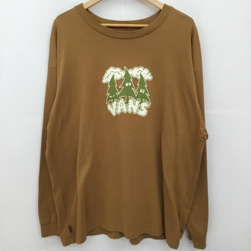 VANS L バンズ Tシャツ 長袖 VANS OFF THE WALL SKATE CLASSICS LONG SLEEVE T-SHIRT-BONE BROWN T Shirt 茶 / ブラウン / 10127554拍卖
