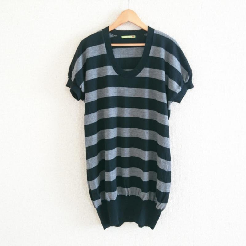 FRAPBOIS 1 フラボア ワンピース ひざ丈スカート One-Piece Medium Skirt 灰 / グレー / X 黒 / ブラック / 10013038拍卖