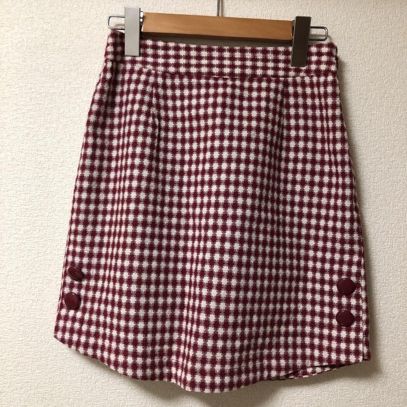 dazzlin S ダズリン スカート ミニスカート Skirt Mini Skirt Short Skirt 白 / ホワイト / X 赤 / レッド / 10011343拍卖