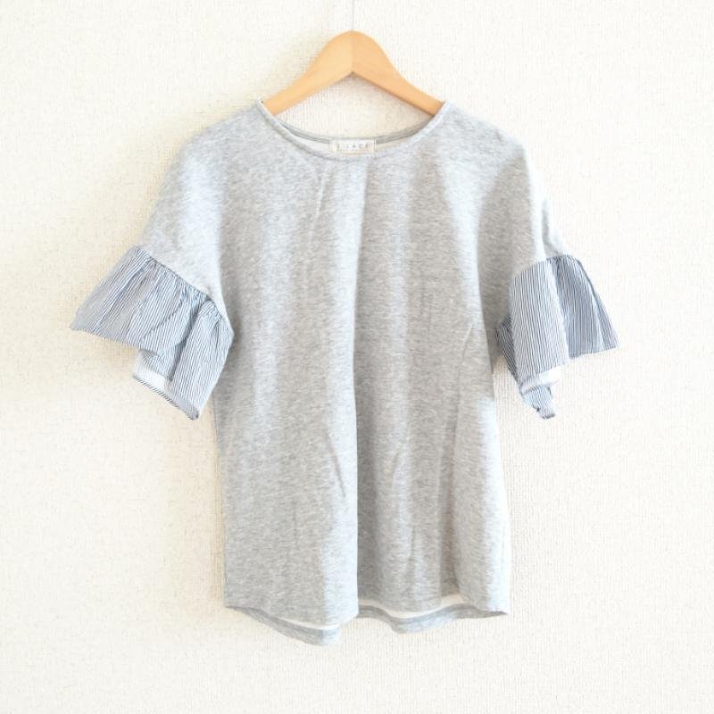 J.LACE 表記無し J.LACE カットソー 半袖 Cut and Sewn 灰 / グレー / X 白 / ホワイト / X 紺 / ネイビー / 10011655拍卖