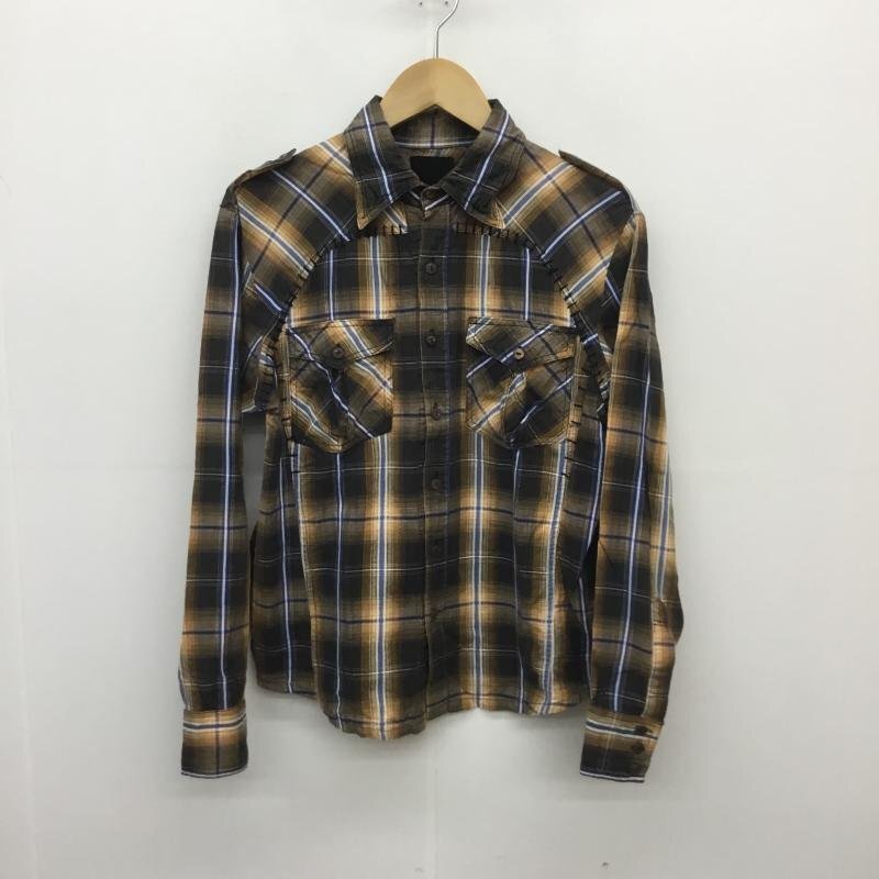 ACOUSTIC M アコースティック シャツ、ブラウス 長袖 Shirt Blouse 茶 / ブラウン / 10071722拍卖