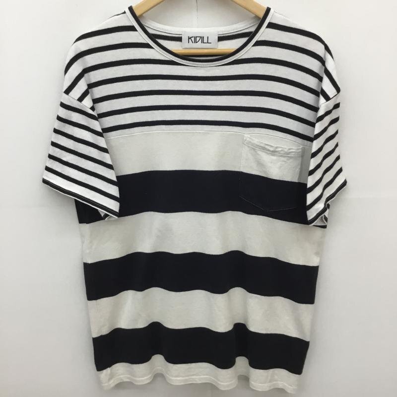 KIDILL FREE キディル Tシャツ 半袖 KL129 KIDILL 半袖Tシャツ T Shirt 白 / ホワイト / X 黒 / ブラック / 10128191拍卖