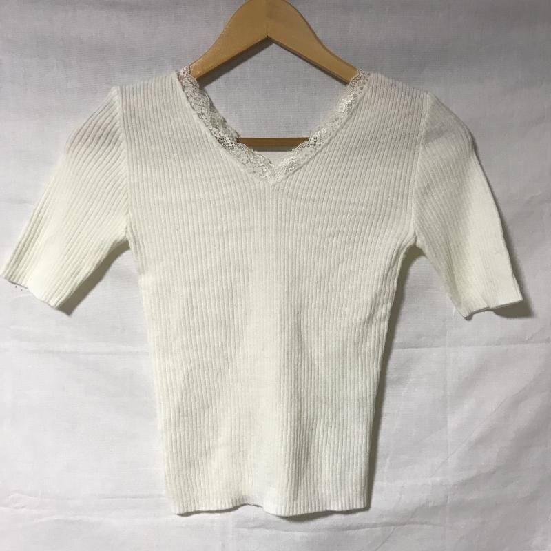 Dukkah FREE デュカ ニット、セーター 半袖 Knit Sweater 白 / ホワイト / 10013660拍卖