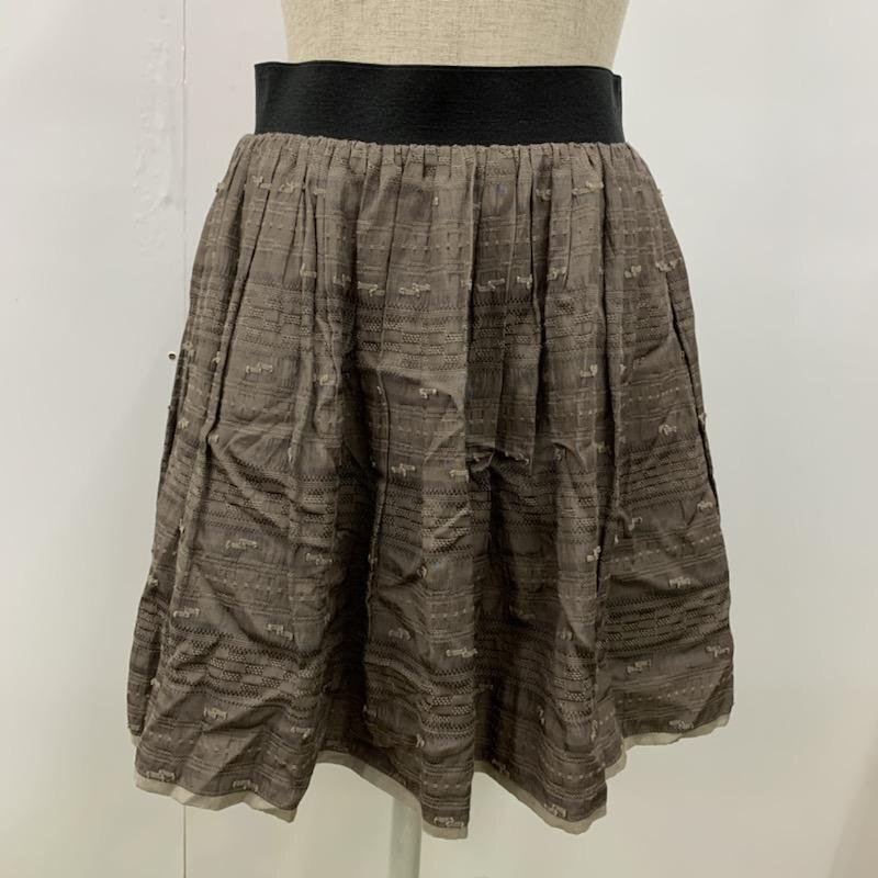 FLORENT 36 フローレント スカート ひざ丈スカート ギャザースカート ボーダー Skirt Medium Skirt カーキ / カーキ / 10021686拍卖