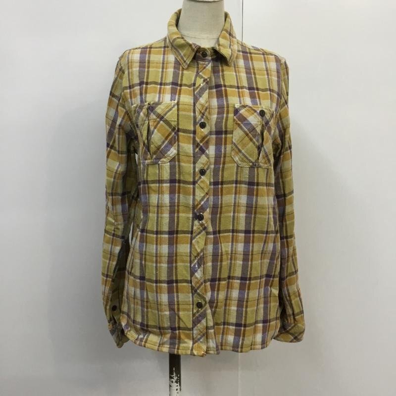 earth music&ecology S アースミュージックアンドエコロジー シャツ、ブラウス 長袖 チェックシャツ Shirt Blouse 10042302拍卖