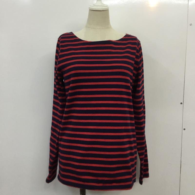 LOWRYS FARM M ローリーズファーム Tシャツ 長袖 ボーダー T Shirt 赤 / レッド / X 紺 / ネイビー / 10042452拍卖