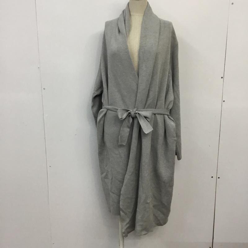 MURUA FREE ムルーア コート コート一般 011610000701 ペールカラールーズガウンニットコート タグ付 Coat 灰 / グレー / 10064410拍卖