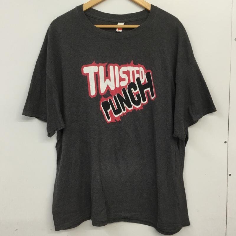 HANES XL ヘインズ Tシャツ 半袖 クルーネック プリント T Shirt ダークグレー / ダークグレー / 10063279拍卖