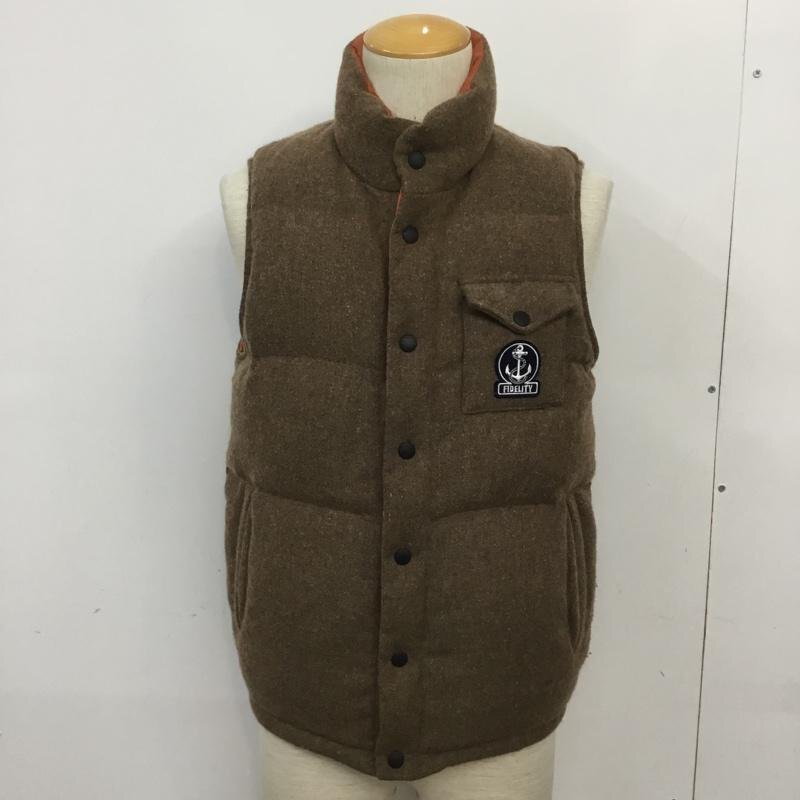 FIDELITY M フェデリティー ベスト ベスト 9F-01UR ダウン フェザー Vest 茶 / ブラウン / X 橙 / オレンジ / 10062418拍卖