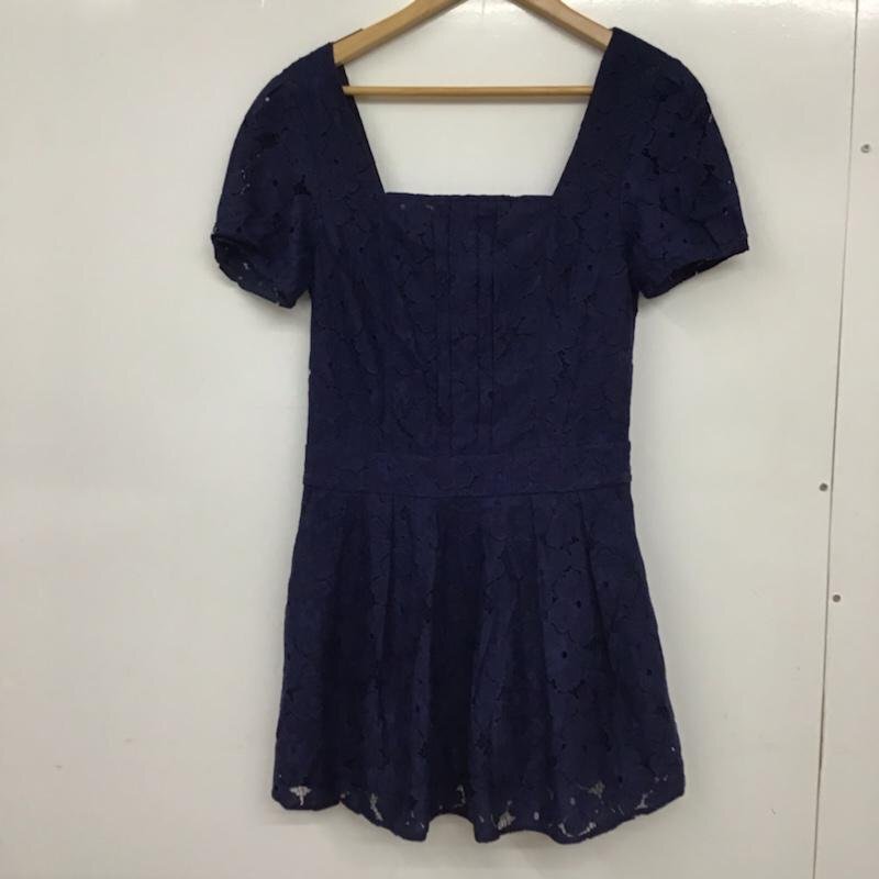 MERCURYDUO FREE マーキュリーデュオ ワンピース ひざ丈スカート 001410304801 スクエアネック バックリボン 紺 / ネイビー / 10072549拍卖