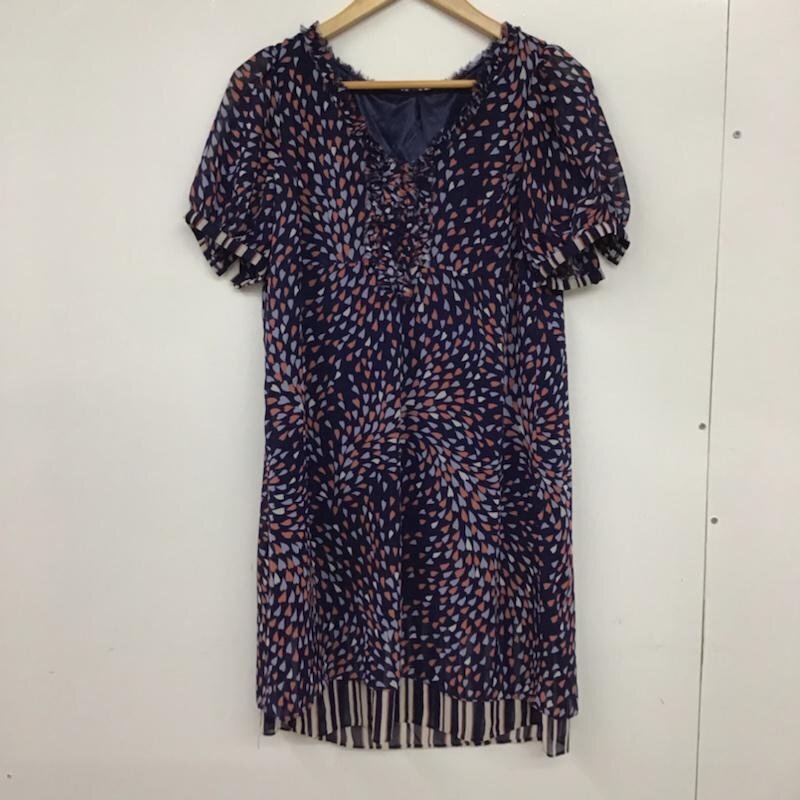 laboratory work M ラボラトリーワーク ワンピース ひざ丈スカート 021-7164-969 ハート ストライプ One-Piece Medium Skirt 10072583拍卖