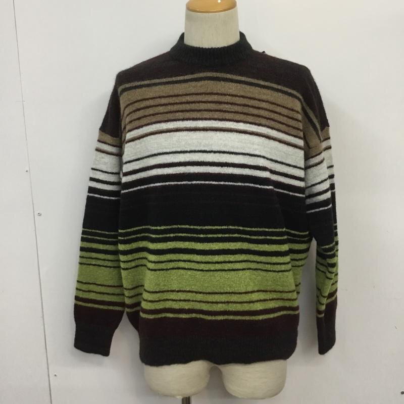 ROBERTO COLLINA 表記無し ロベルトコリーナ ニット、セーター 長袖 RB28001 クルーネック マルチボーダー Knit Sweater 10065109拍卖