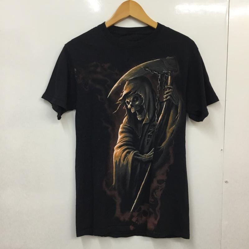 USED 表記無し 古着 Tシャツ 半袖 クルーネック 死神 T Shirt 黒 / ブラック / 10058367拍卖