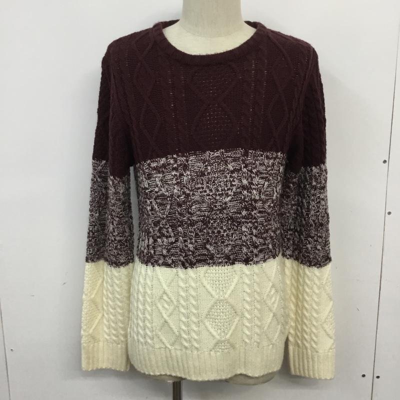CIAOPANIC L チャオパニック ニット、セーター 長袖 56631-322-21 クルーネック ケーブル編み Knit Sweater 10062557拍卖
