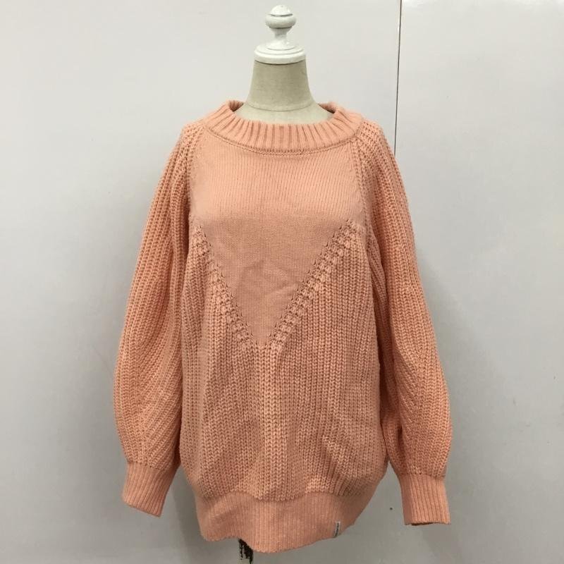 MILKFED. 表記無し ミルクフェド ニット、セーター 長袖 03194303 Knit Sweater 桃 / ピンク / 10090376拍卖