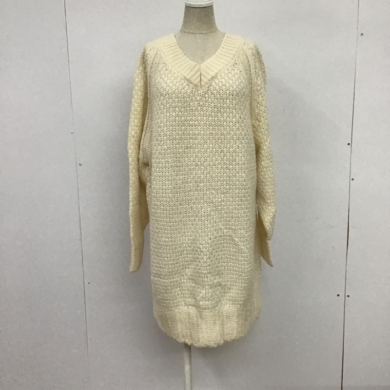 mysty woman FREE ミスティウーマン ニット、セーター 長袖 ニットワンピース 前後着 Knit Sweater 10086794拍卖