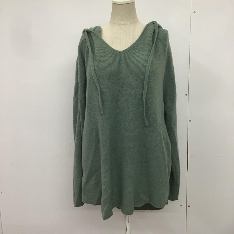 JEANASIS FREE ジーナシス ニット、セーター 長袖 Knit Sweater 緑 / グリーン / 10082660拍卖