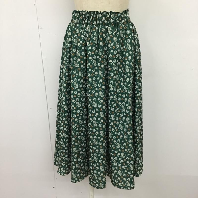 CECIL McBEE M セシルマクビー スカート ロングスカート CMB-038 ギャザースカート Skirt Long Skirt 緑 / グリーン / 10103998拍卖