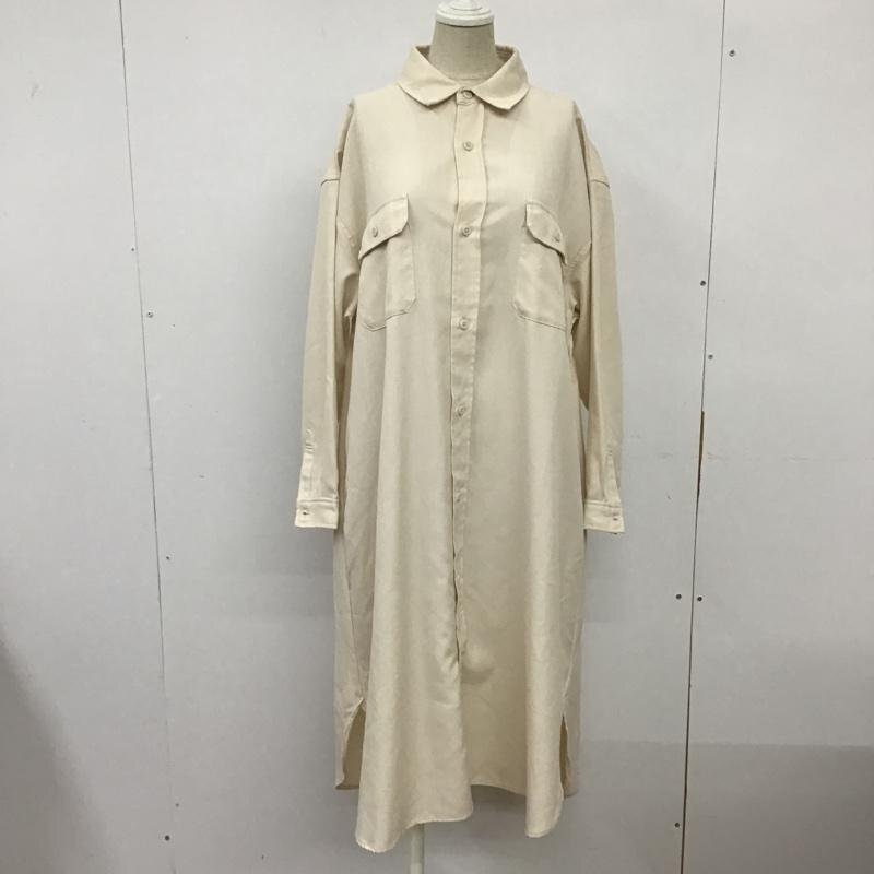 LOWRYS FARM FREE ローリーズファーム シャツワンピース 長袖 LFM70007TS ロング丈 アイボリー / アイボリー / 10095958拍卖