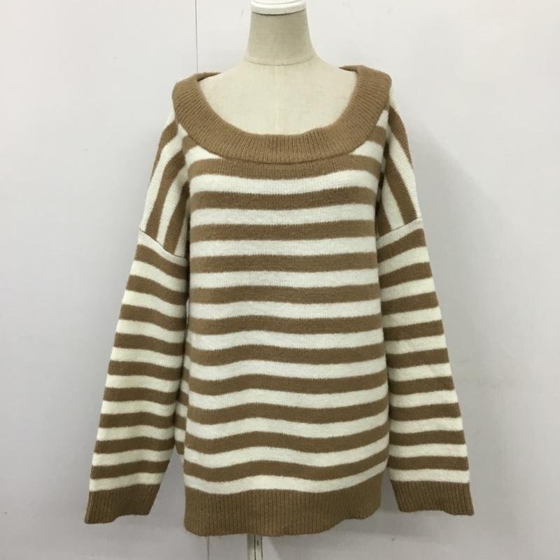 JEANASIS FREE ジーナシス ニット、セーター 長袖 JS063060 ボーダー Knit Sweater マルチカラー / マルチカラー / 10104554拍卖