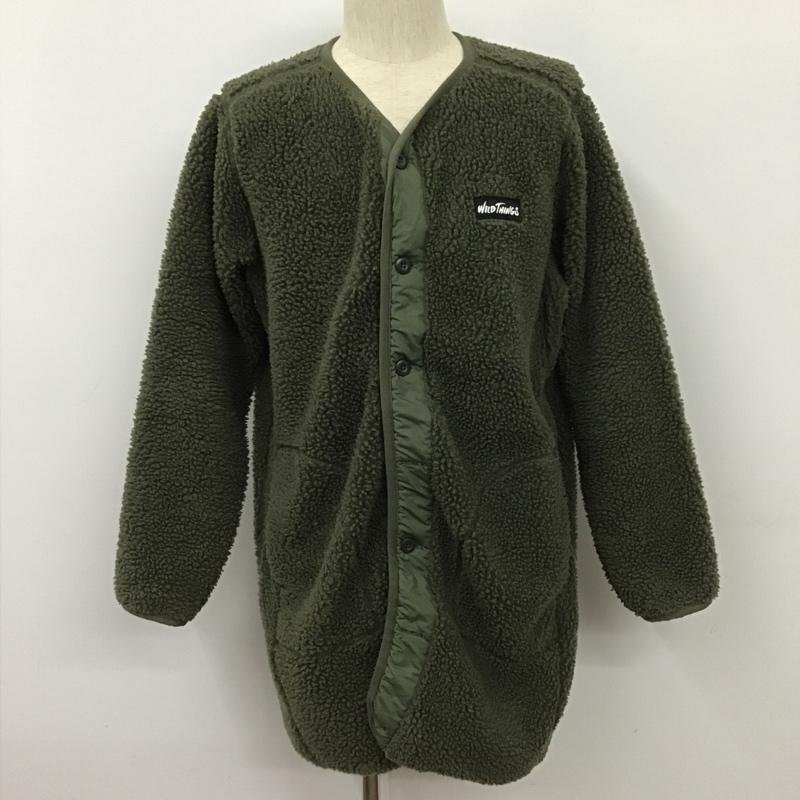 WILD THINGS S ワイルドシングス コート コート一般 WT19461N-DI ノーカラーボアコート ミリタリー Coat カーキ / カーキ / 10102354拍卖