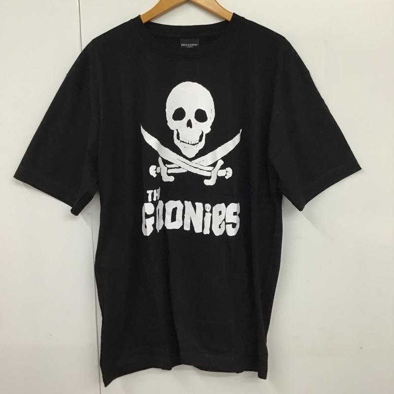 USED XL 古着 Tシャツ 半袖 movie music バンドTシャツ プリントT THE GOONIES スカル T Shirt 黒 / ブラック / 10091960拍卖