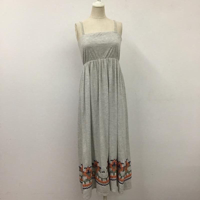 BEAMS HEART 表記無し ビームス ハート ワンピース ロングスカート 43-26-0366-213 キャミソールワンピース 灰 / グレー / 10115472拍卖