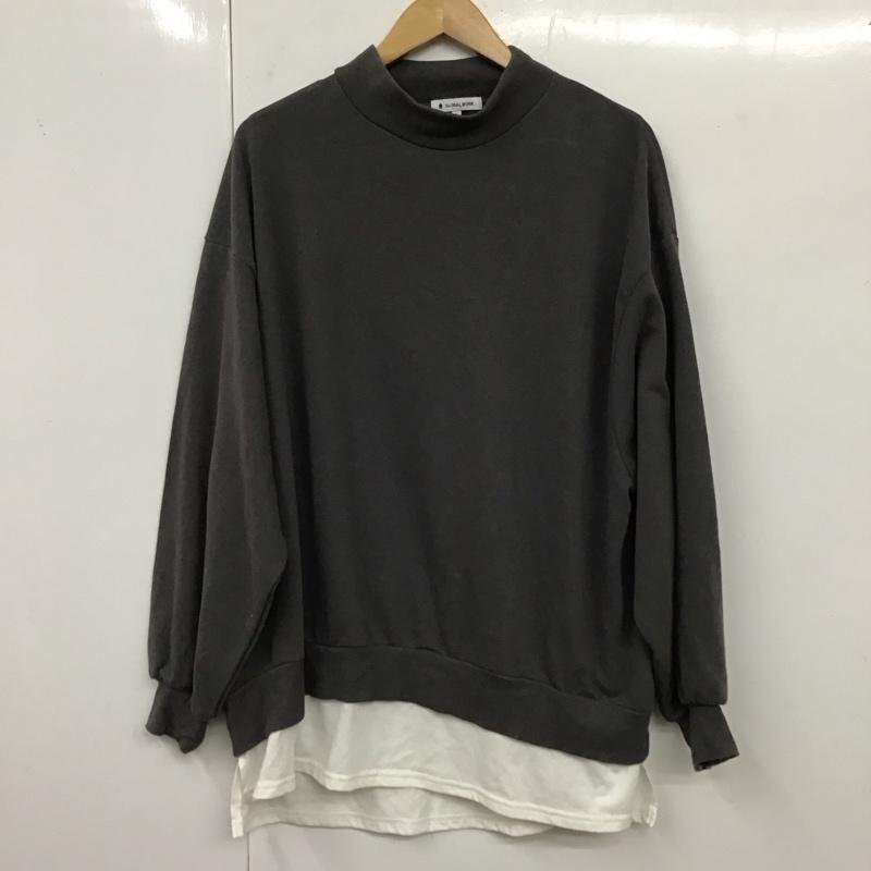 GLOBAL WORK L グローバルワーク カットソー 長袖 Cut and Sewn 黒 / ブラック / 10119555拍卖
