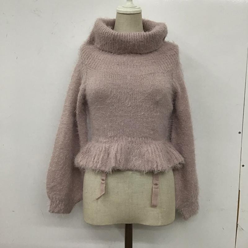 EATME FREE イートミー ニット、セーター 長袖 341862600801 タートルネック ハイネック シャギーニット クロップド丈 10121516拍卖