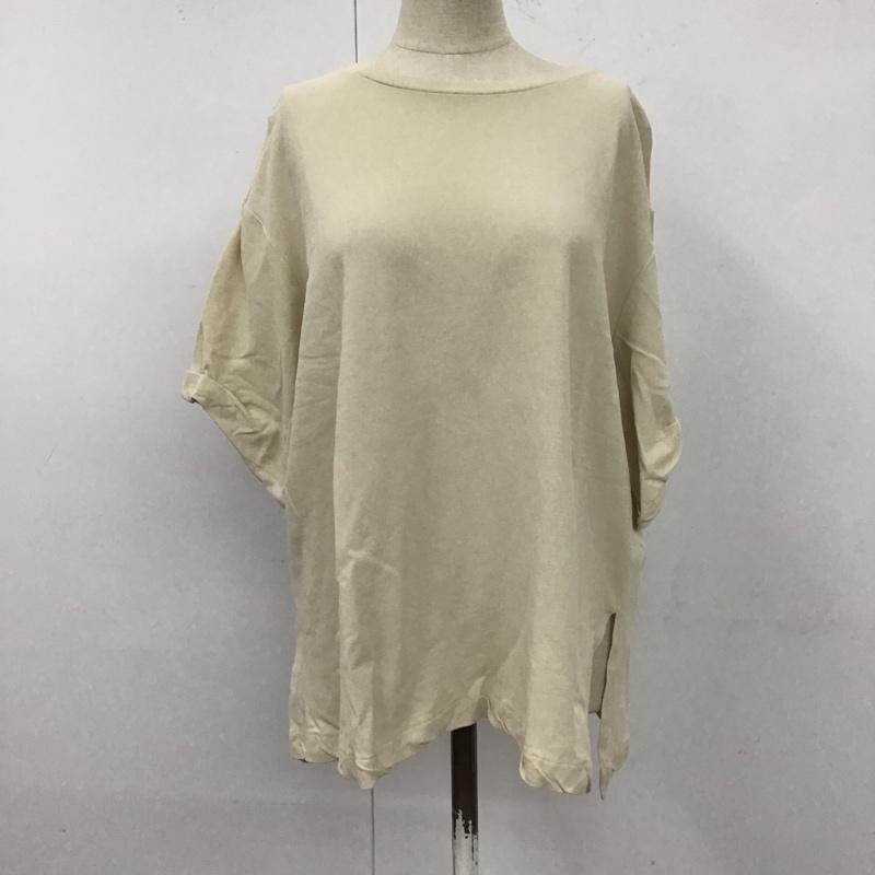 Mila Owen 表記無し ミラオーウェン カットソー 半袖 09WCT202227 袖折り返しビックTシャツ オーバーサイズ Cut and Sewn 10112191拍卖