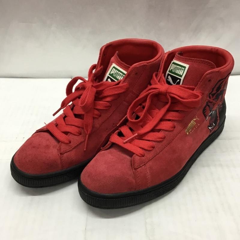 PUMA 24.0cm プーマ スニーカー スニーカー 357253 Suede Mid ROARCAT 24cm Sneakers 赤 / レッド / X 黒 / ブラック / 10119896拍卖