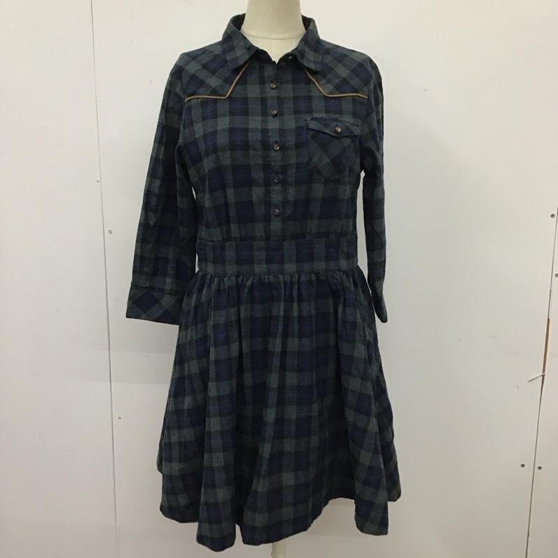 Ray BEAMS 表記無し レイビームス ワンピース ひざ丈スカート 6326-1415-2747 七分袖 One-Piece Medium Skirt 10115345拍卖