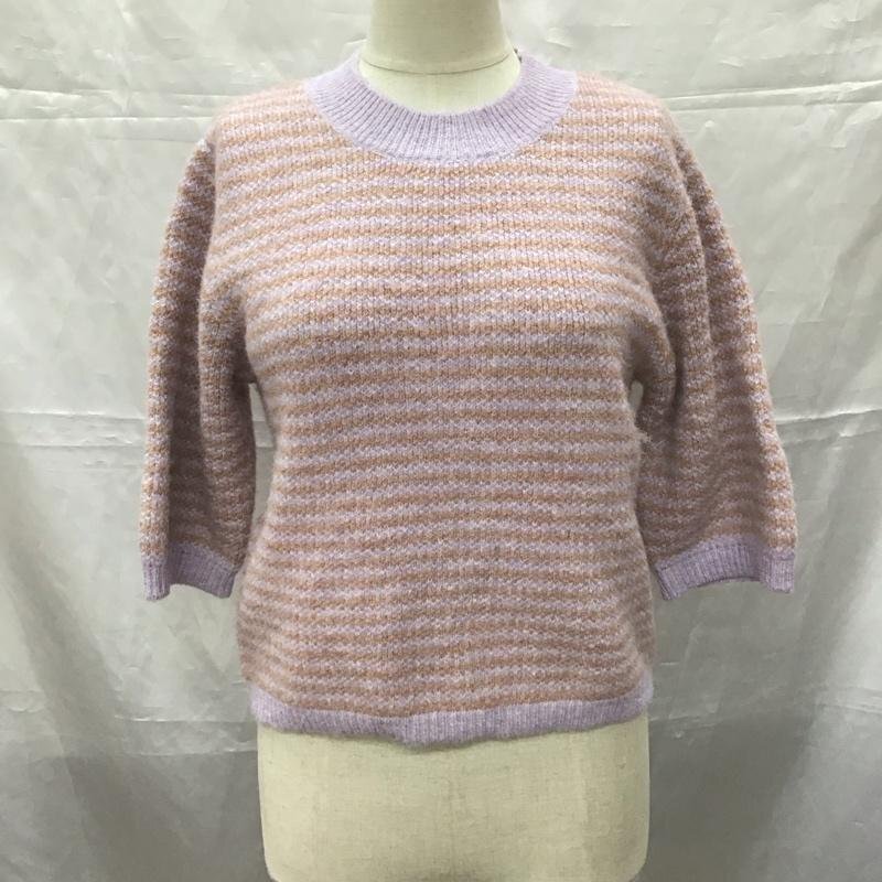 w closet 表記無し ダブルクローゼット ニット、セーター 半袖 341026 アームカバー付き Knit Sweater 10112439拍卖