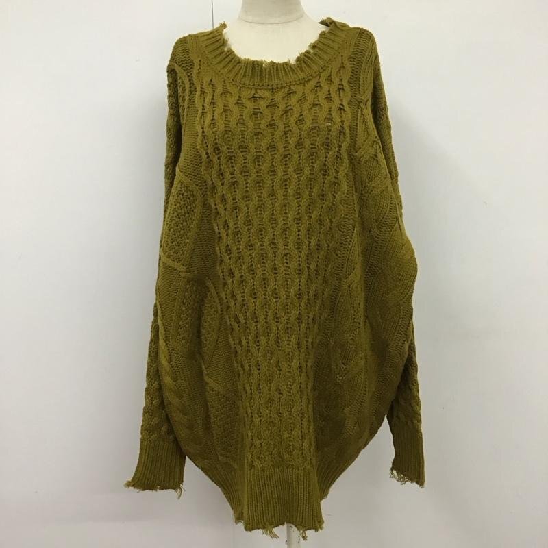 titivate M ティティベイト ニット、セーター 長袖 長袖ニットカットソー ニット セーター クルーネックニット Knit Sweater 10115737拍卖
