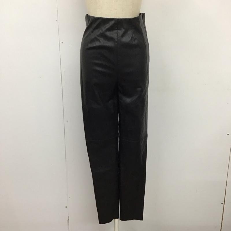 ZARA S ザラ パンツ デニム、ジーンズ フェイクレザーパンツ スリムパンツ ストレッチパンツ 黒 / ブラック / 10118534拍卖