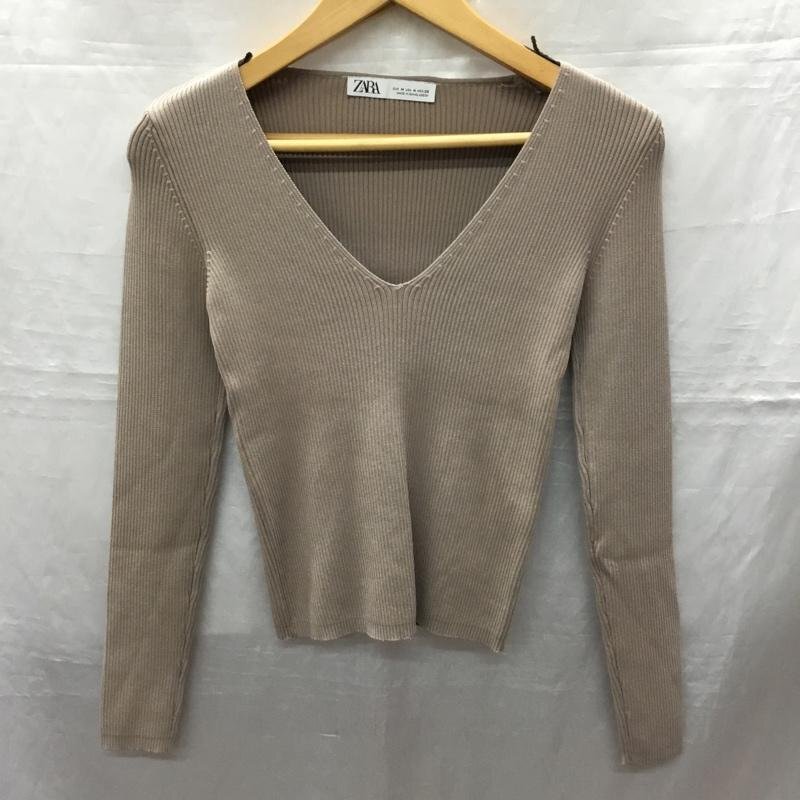 ZARA M ザラ カットソー 長袖 Cut and Sewn ベージュ / ベージュ / 10121969拍卖