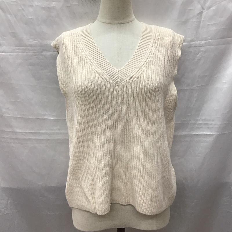 ZARA M ザラ ベスト ベスト 3519 056 806 Vネック ニットベスト Vest アイボリー / アイボリー / 10118450拍卖