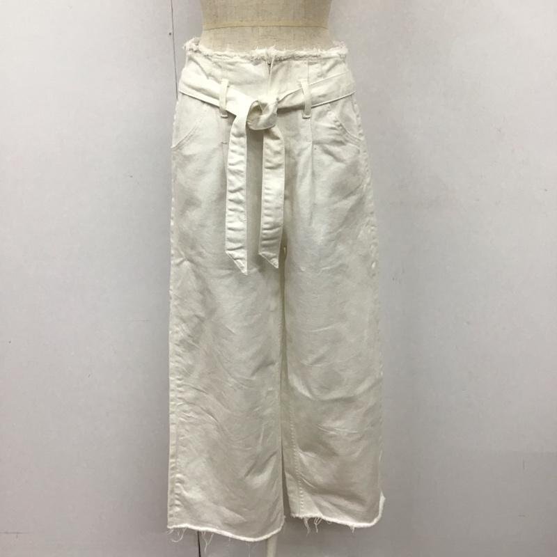 ZARA BASIC 表記無し ザラベーシック その他ボトムス その他ボトムス 5862 076 250 ワイドパンツ デニム カットオフ 10112238拍卖
