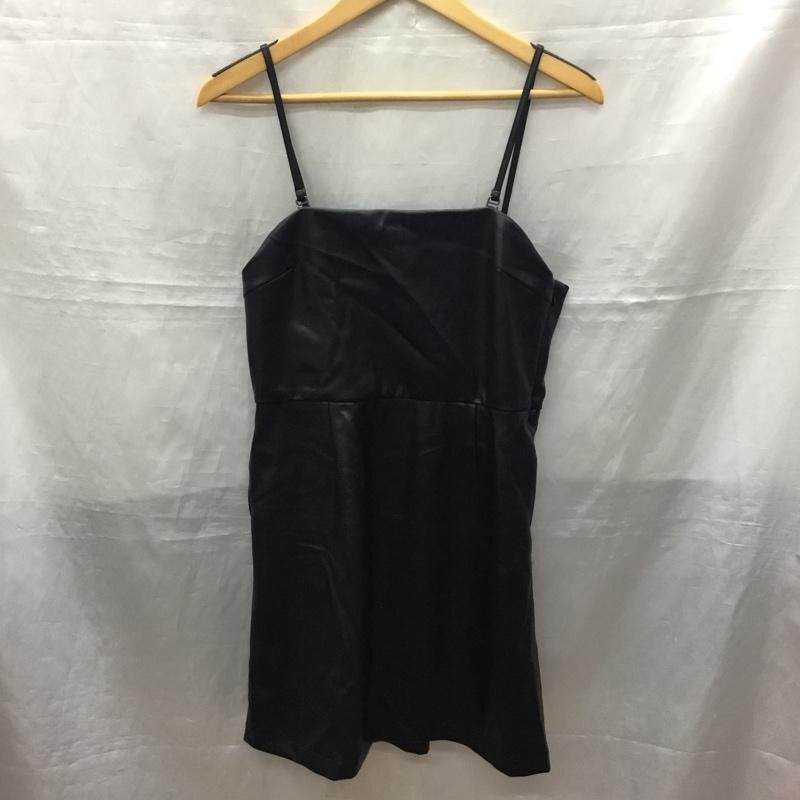 Heather FREE ヘザー ワンピース ひざ丈スカート ワンピース キャミワンピース フェイクレザーワンピース 黒 / ブラック / 10122184拍卖