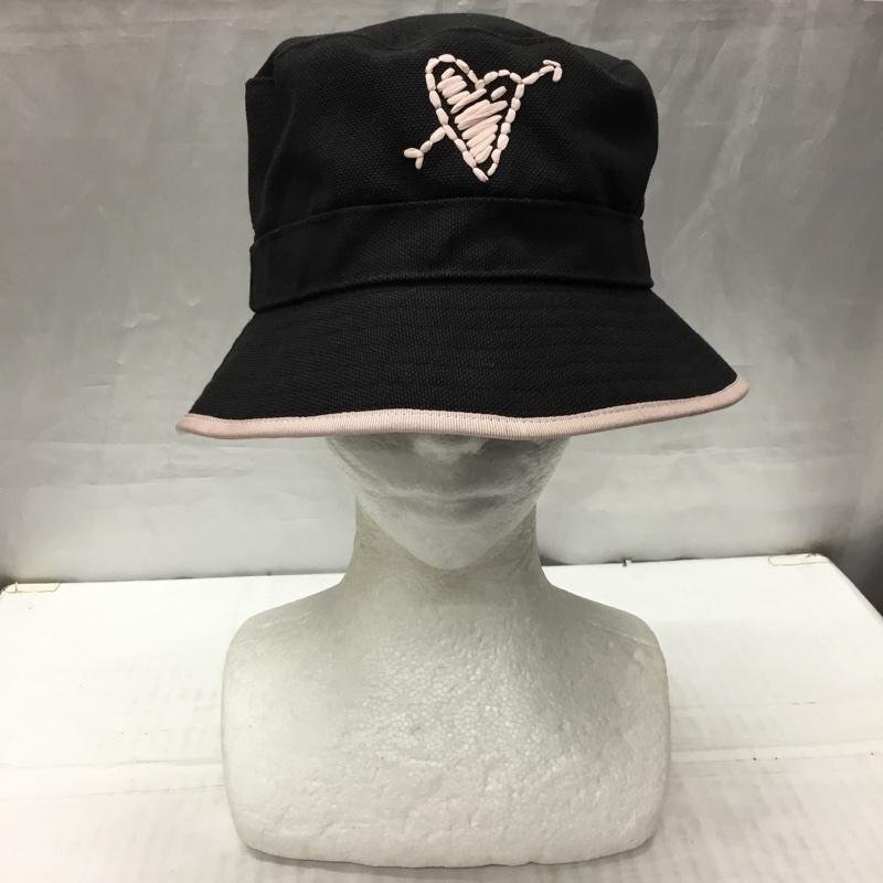 RED VALENTINO 表記無し レッドバレンチノ 帽子 ハット VQ0HGA06XGU バケットハット Hat 黒 / ブラック / X 桃 / ピンク / 10114851拍卖