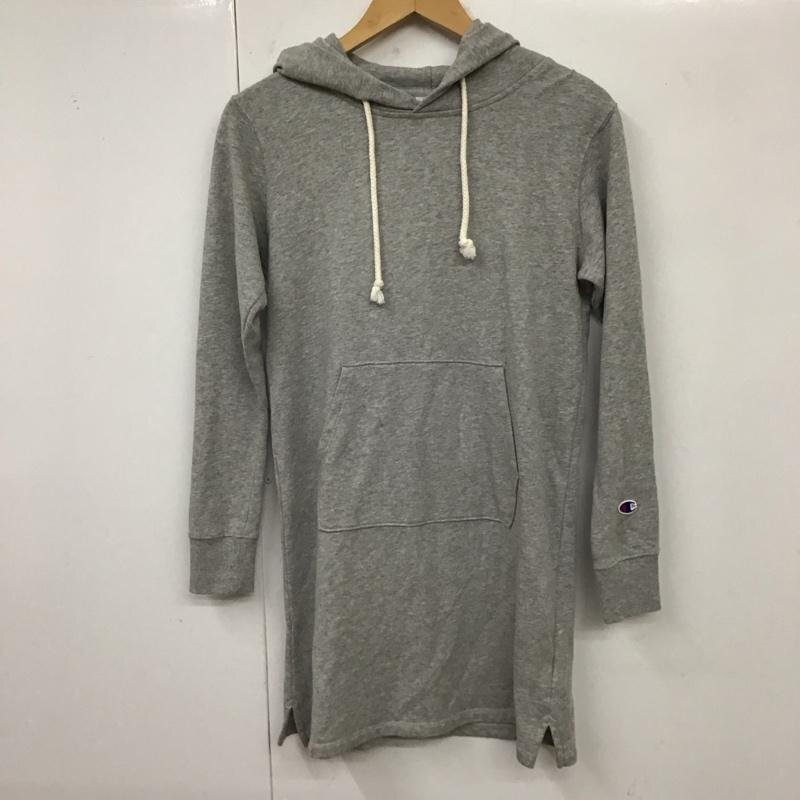 Champion M チャンピオン ワンピース ひざ丈スカート CW-L106 スウェット パーカー One-Piece Medium Skirt 灰 / グレー / 10119595拍卖